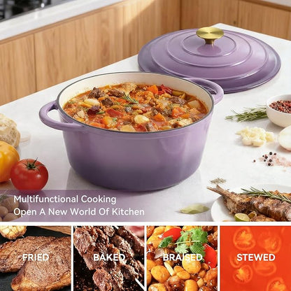 Miereirl 4.5 Quart Enameled Dutch Oven Pot - Image 6