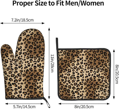 Leopard Print Oven Mitts - Image 3