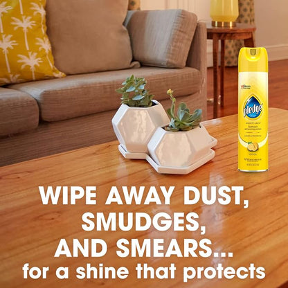 Pledge Enhancing Polish, Furniture & Wood Spray, Lemon Scent - Image 9