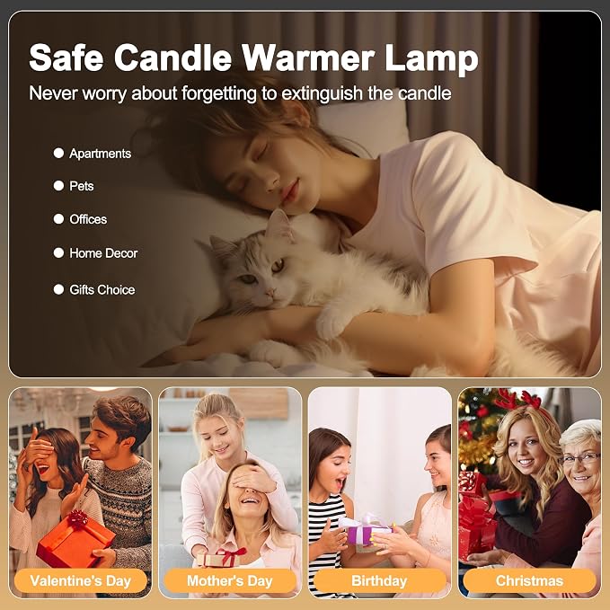 Candle Warmer Lamp, Height Adjustable Candle Warmer - Image 2