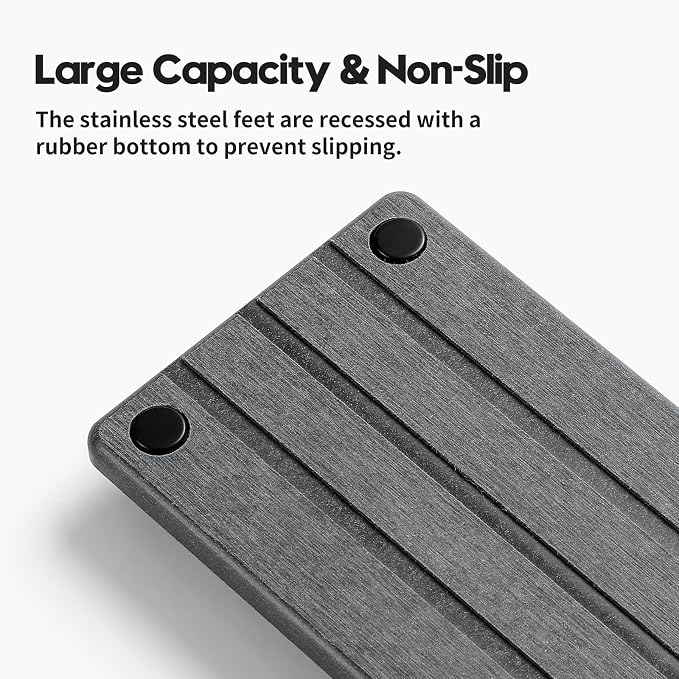 2 Pack Fast Drying Water Absorbing Diatomite Stone Mat Tray - Image 4