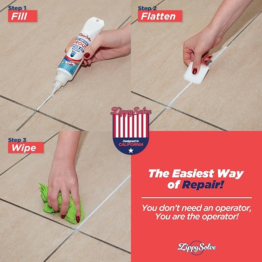 Tile Grout, Repair Kit, 2 Pack Grout Filler, Restore & Renew Tile Joints Line - Image 6