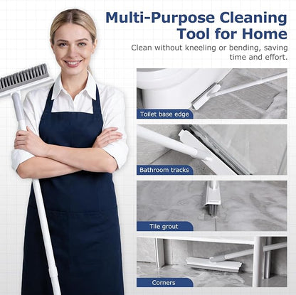 IVYROLL Grout Brush with Long Handle, Floor Cleaning Scrubber with Stiff - Image 7