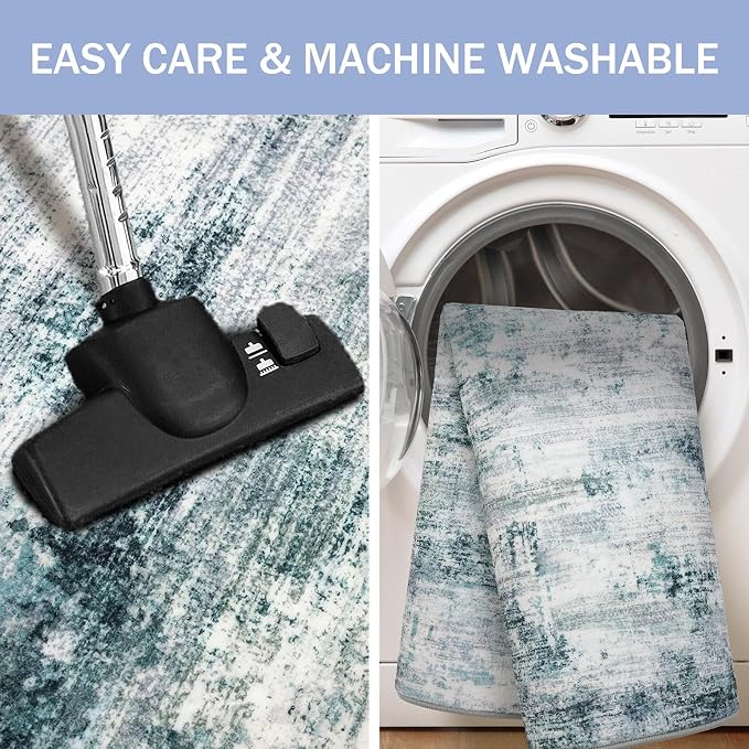 IOHOUZE Small Abstract Area Rug 2x3 Ft Entryway Rugs Washable Door Mat Indoor - Image 3