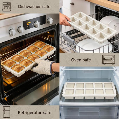 Ice Cube Tray with Lid – 3 Pack 2 Tbsp Ice Trays - Image 5
