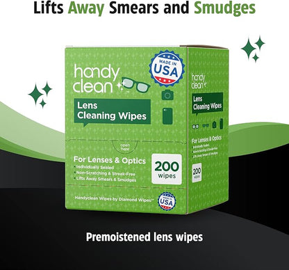 HandyClean Pre-Moistened Lens Cleaning Wipes, Eyeglass Wipes, Screen Wipes - Image 2