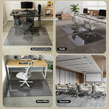 Koonmi Tempered Glass Chair Mat - Image 9