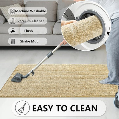 REFETONE Indoor Doormat, Front Door Mat 32"x48" Absorbent Rubber Backing Non - Image 6