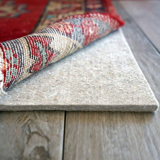 RUGPADUSA - Eco-Plush - 10' Square - 1/4" Thick - 100% Felt - Premium Cushioned by RugPadUSA