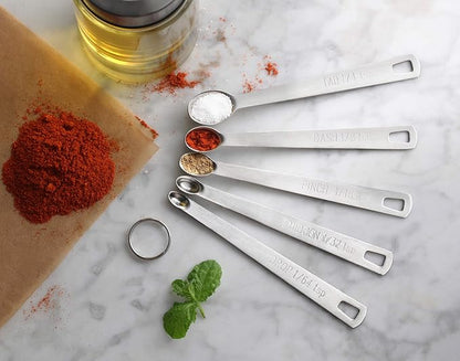New Star Foodservice 42924 Stainless Steel Measuring Spoons Set - Image 7