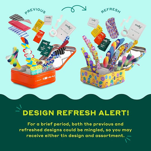 Welly First Aid Kit - Adhesive Flexible Fabric and Waterproof Bandages, Tape and Non-Stick Pads, Butterfly Strips, Single Use Ointments Triple Antibiotic and Hydrocortisone, and Ibuprofen - 130 Count