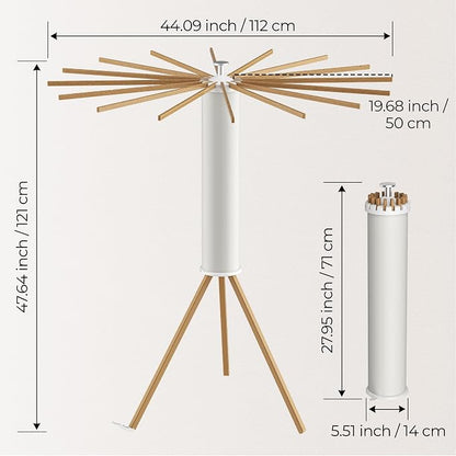 Tripod Clothes Drying Rack, Garment Rack Portable and Foldable Space Saving - Image 2