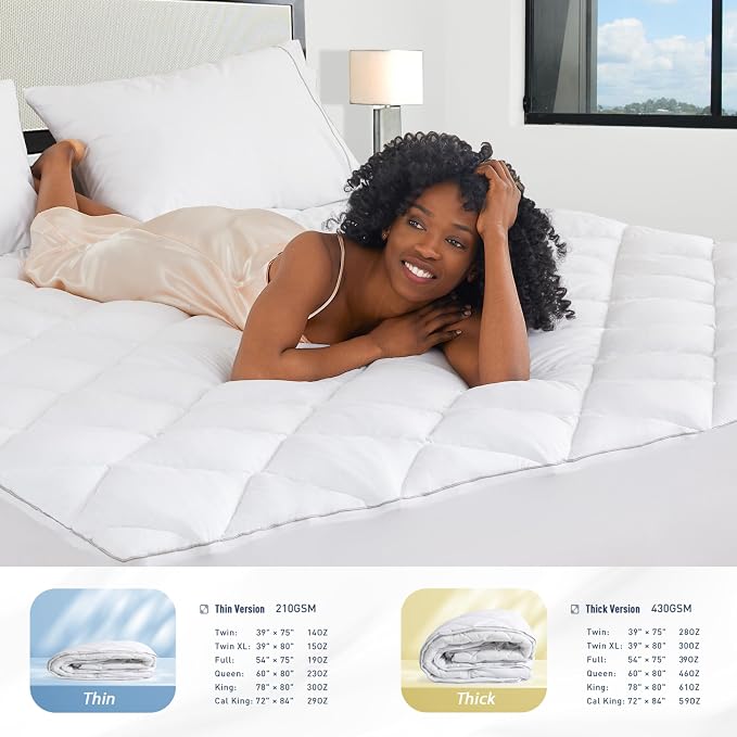 Sunflower Quilted Mattress Protector, Cotton King Cover Waterproof, Extra Deep - Image 7