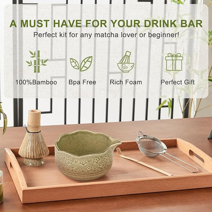 5Pcs Matcha Whisk Set, 18OZ Bowl - Image 7