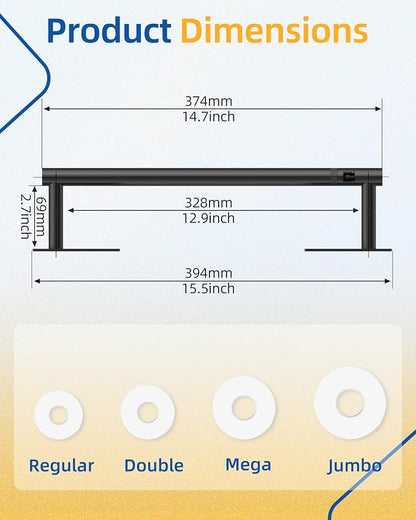RUACQ Paper Towel Holder Under Cabinet, Wall Mounted or Adhesive Stainless - Image 6