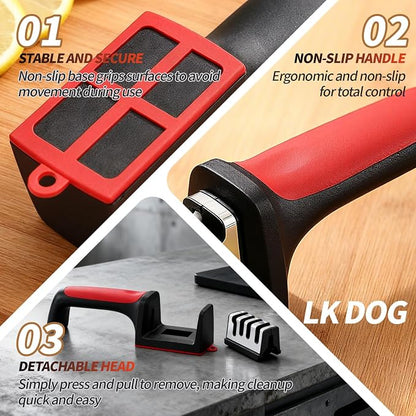 4-in-1 Kitchen Knife Sharpener, Scissor Sharpening - Image 7