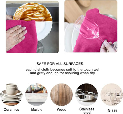 kimteny 13x28 Inches Kitchen Cloth Dish Towels, 400 GSM Premium Dishcloths - Image 3