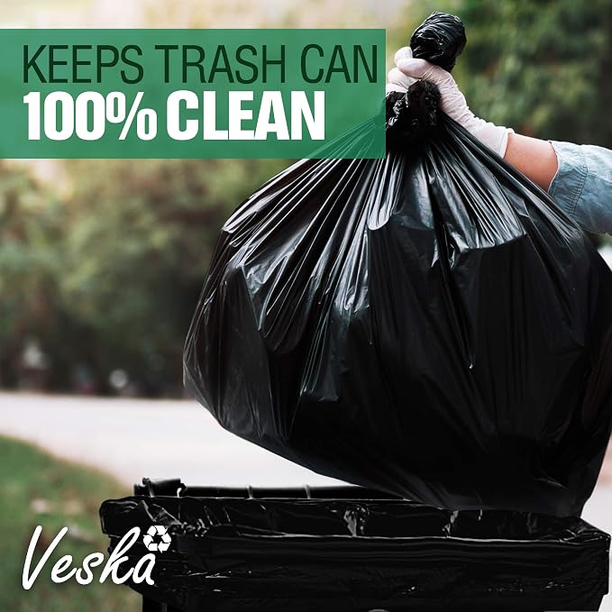 Veska 65 Gallon Trash Bags for Toter, Extra Large 64 Gallon Heavy Duty - Image 6