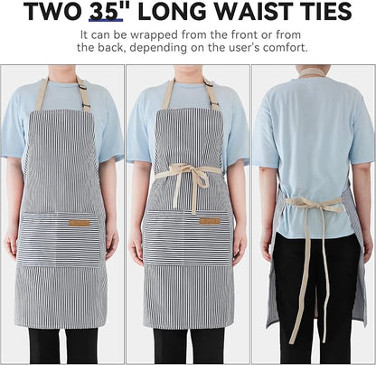 NLUS 2 Pack Cooking Aprons for Women - Image 5