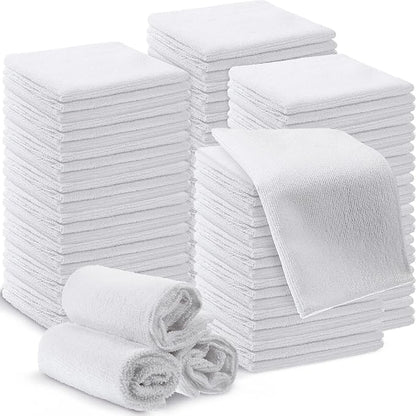 200 Pieces Microfiber Cleaning Cloths Bulk Absorbent Microfiber Towels Reusable by Macarrie