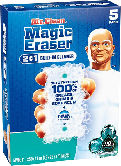 Mr. Clean Magic Eraser Foaming Sponge, All Purpose Cleaner, Dawn Cleaning Power - Image 12