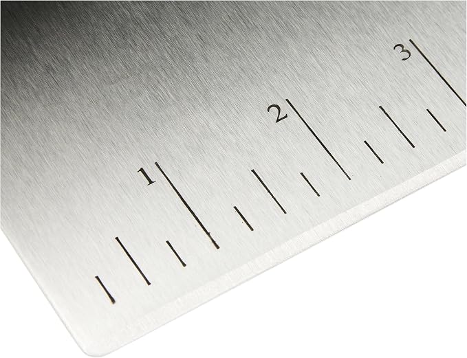Amazon Basics Multi-Purpose Bench Scraper, Stainless Steel Dough Cutter - Image 4