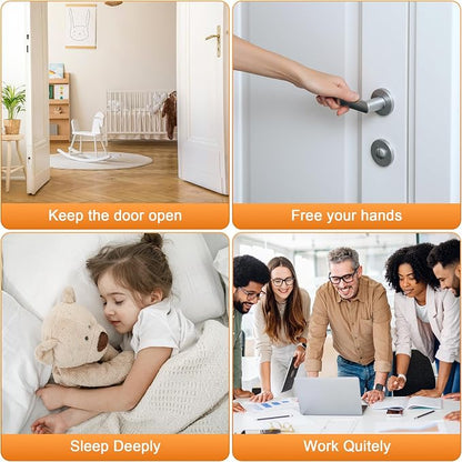 Crosize Magnetic Door Stoppers 4 Pack, Stainless Steel Door Catch - Image 7
