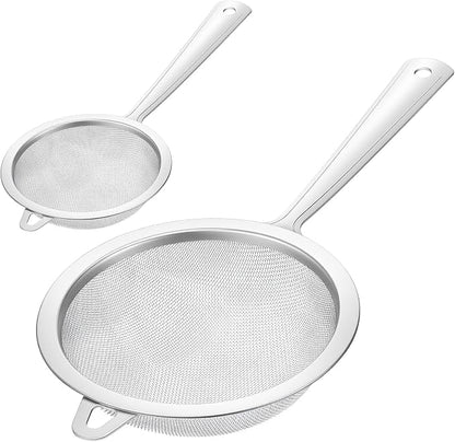 2 Pack Sieve Fine Mesh Stainless Steel, Mesh Strainer by Unknown