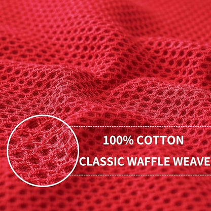 Homaxy 100% Cotton Waffle Weave Kitchen Dish Cloths, Ultra Soft Absorbent Quick - Image 2