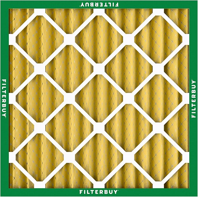 Filterbuy 20x20x2 Air Filter MERV 11 (MPR 1200) Allergen Defense Replacement (4-Pack), Electrostatic Pleated HVAC AC Furnace Filters, Made in USA (Actual Size: 19.50 x 19.50 x 1.75)