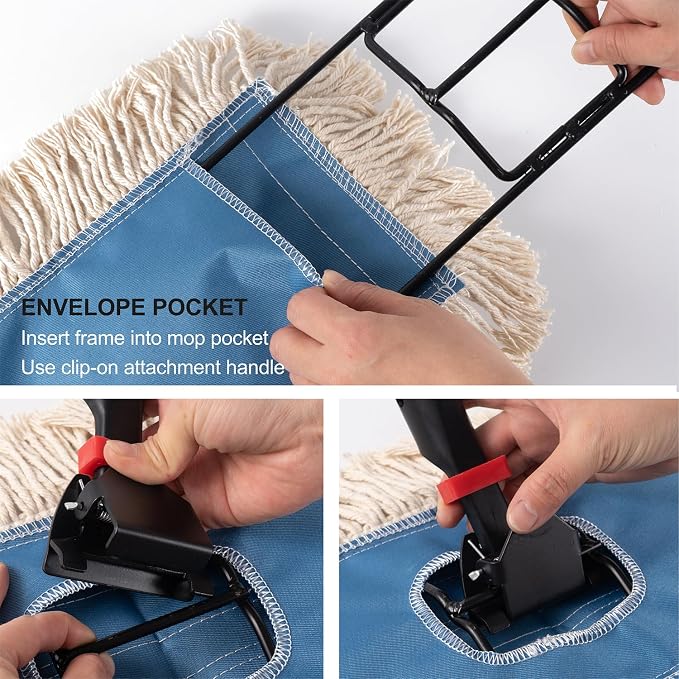Matthew Cleaning 24'' Industrial Strength Cotton Dust Mop Refill Washable - Image 4