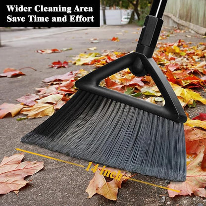 Outdoor Angle Broom Indoor, Upgraded Heavy Duty Commercial Brooms, Restaurant - Image 2