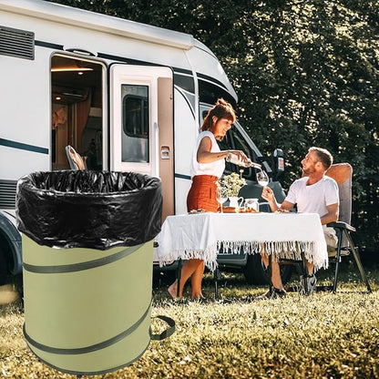 YUDI & GARDEN 45 Gallon Collapsible Garden Bag｜Collapsible Trash Can｜Camping - Image 5