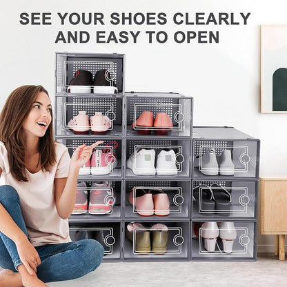 Kuject Large Shoe Organizers Storage Boxes - Image 6
