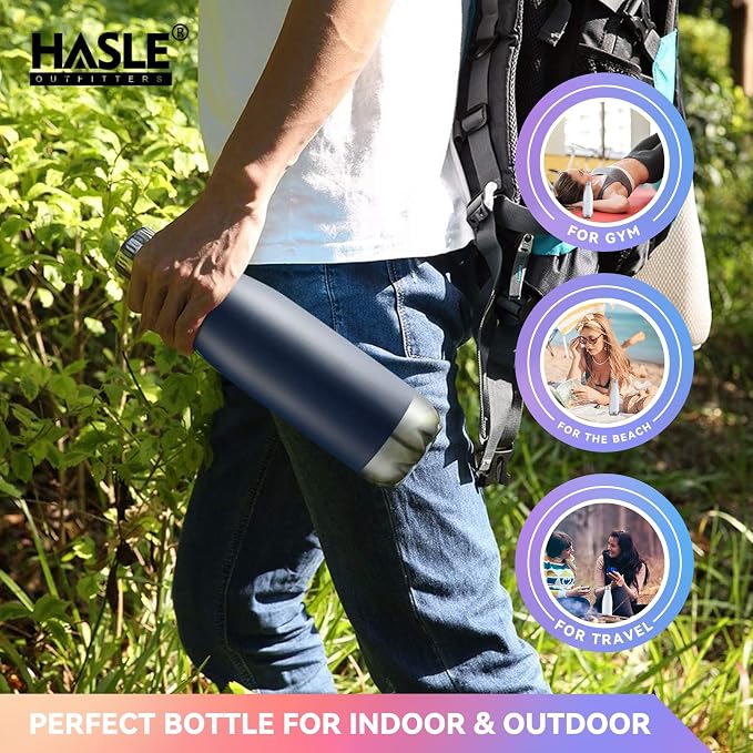 HASLE OUTFITTERS 17oz Stainless Steel Water Bottles Bulk, Vacuum Insulated - Image 6