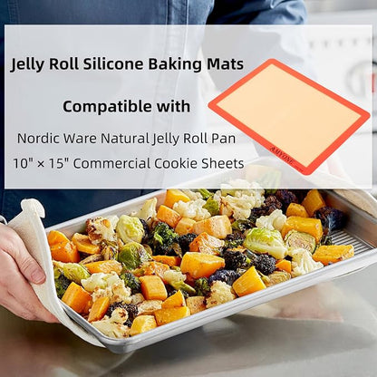 AMYONE Silicone Baking Mat for Jelly Roll Pan, Non-Stick Silicone Baking Sheet - Image 6