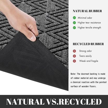 Yimobra Large Door Mat 47x24, All-Weather Waterproof Non-Slip Welcome Matt - Image 5