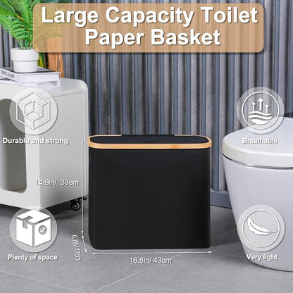 efluky Toilet Paper Basket 28L, Toilet Paper Holder - Image 2