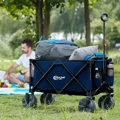PORTAL Heavy-Duty Folding Wagon Cart, Large Collapsible Utility Wagon - Image 7