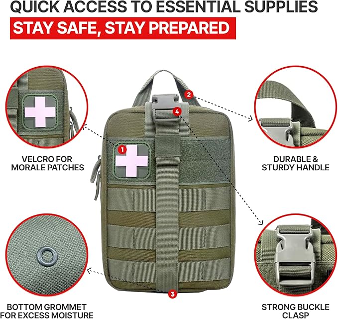 MOLLE Rip Away EMT First Aid IFAK Pouch Medical Empty Bag