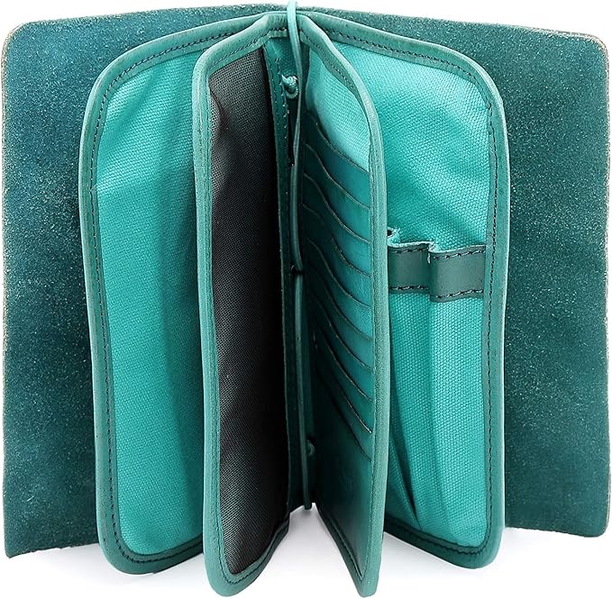 Genuine Leather Nomad Organizer Travel Wallet | Women's Wallet Clutch Passport Holder