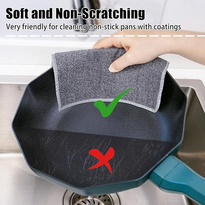 Navona 12Pack Steel Wire Dishcloth, Include 6Pack Triple-Layer Steel Wire - Image 4