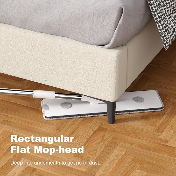 JOYBOS Mop and Bucket with Wringer Set, Hands Free Flat Floor Mop and Bucket - Image 3