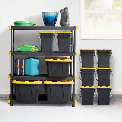 CX Black & Yellow, Shelving Unit and Heavy Duty Storage Containers, Extremely - Image 2
