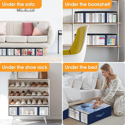 StorageRight Under Bed Storage Bins, Breathable Organizer - Image 6