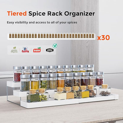 2 Pack Expandable Spice Rack Organizer - Image 3
