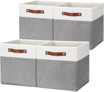 HNZIGE Fabric Storage Cubes 12x12 Cube Storage Bins, Decorative Cube Organizers - Image 9