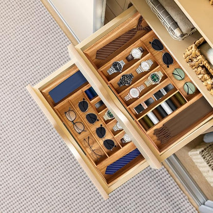 Large Premium Acacia Silverware Organizer - Image 7