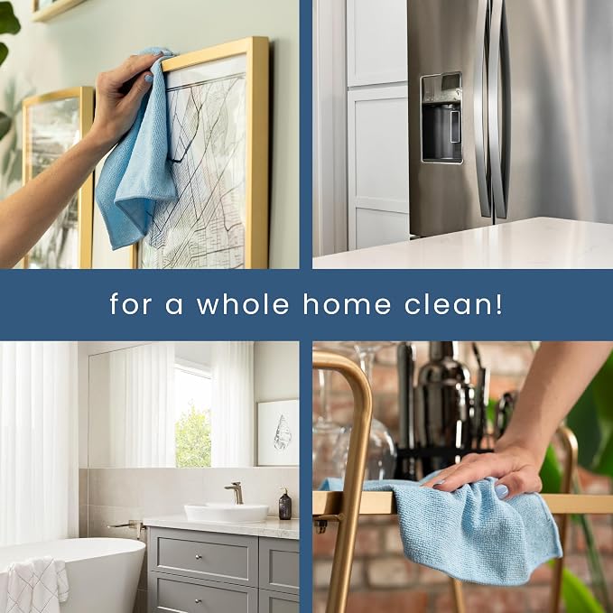 S&T INC. 200 Pack Microfiber Cleaning Cloth, Bulk Towels - Image 5