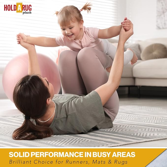 Hold-a-Rug Plush 8' Round Nonskid, Nonslip Rug Pad, Reversible Gripper - Image 6